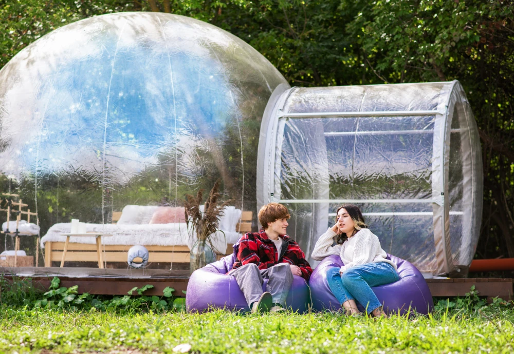 bubble tents for outdoor dining